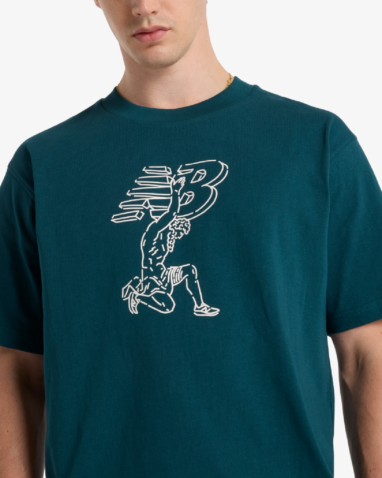 Мъжкa Тениска NEW BALANCE SHIRT NEW BALANCE X DEBUT STATUE T-SHIRT