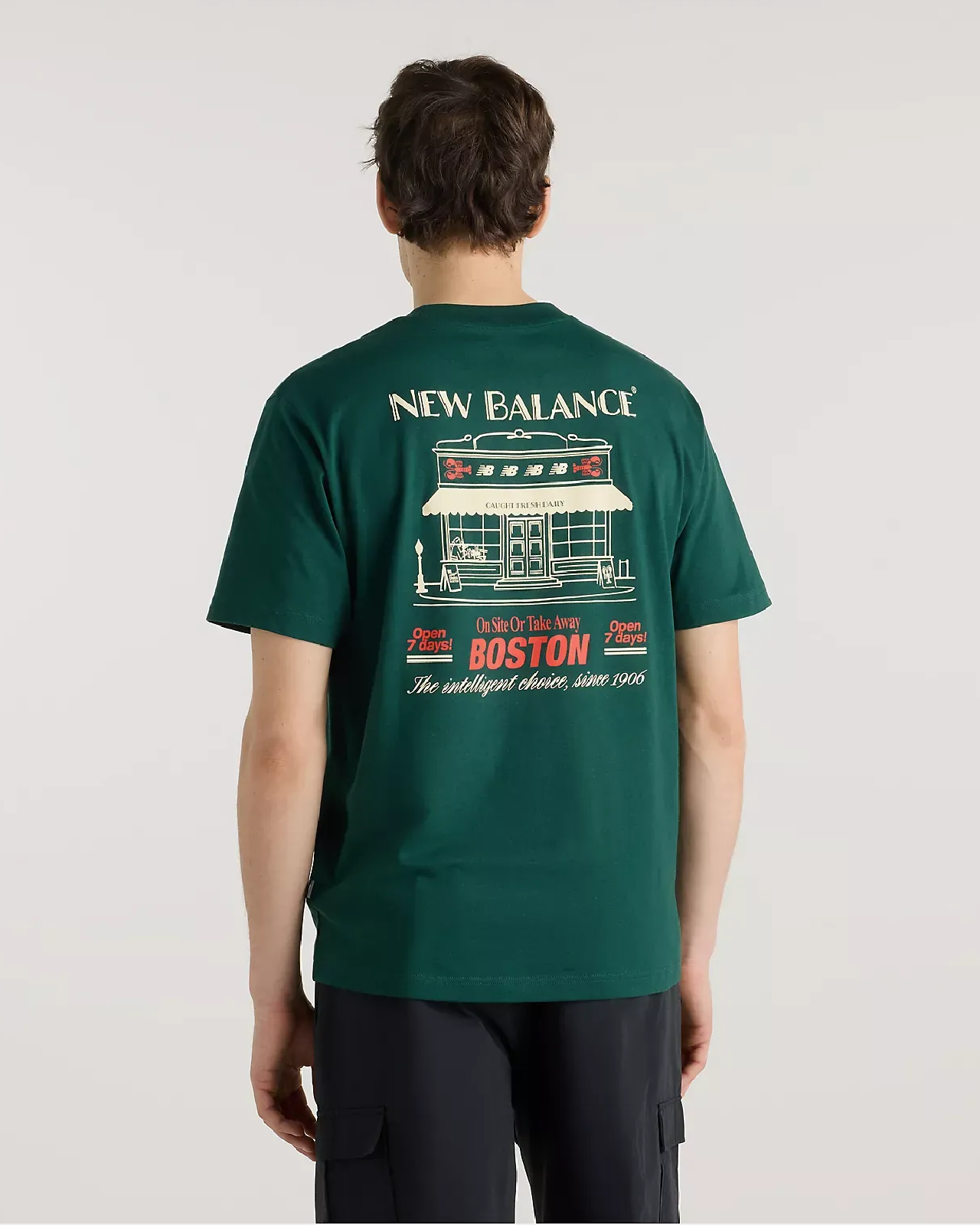 Image of Мъжка тениска NEW BALANCE GRAB A BITE BOSTON T-SHIRT