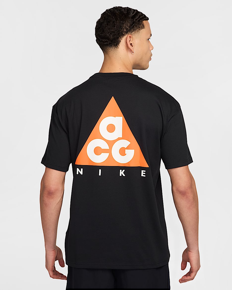 Мъжка Тениска NIKE M ACG DF TEE M90 LBR+HBR TRI в черен цвят