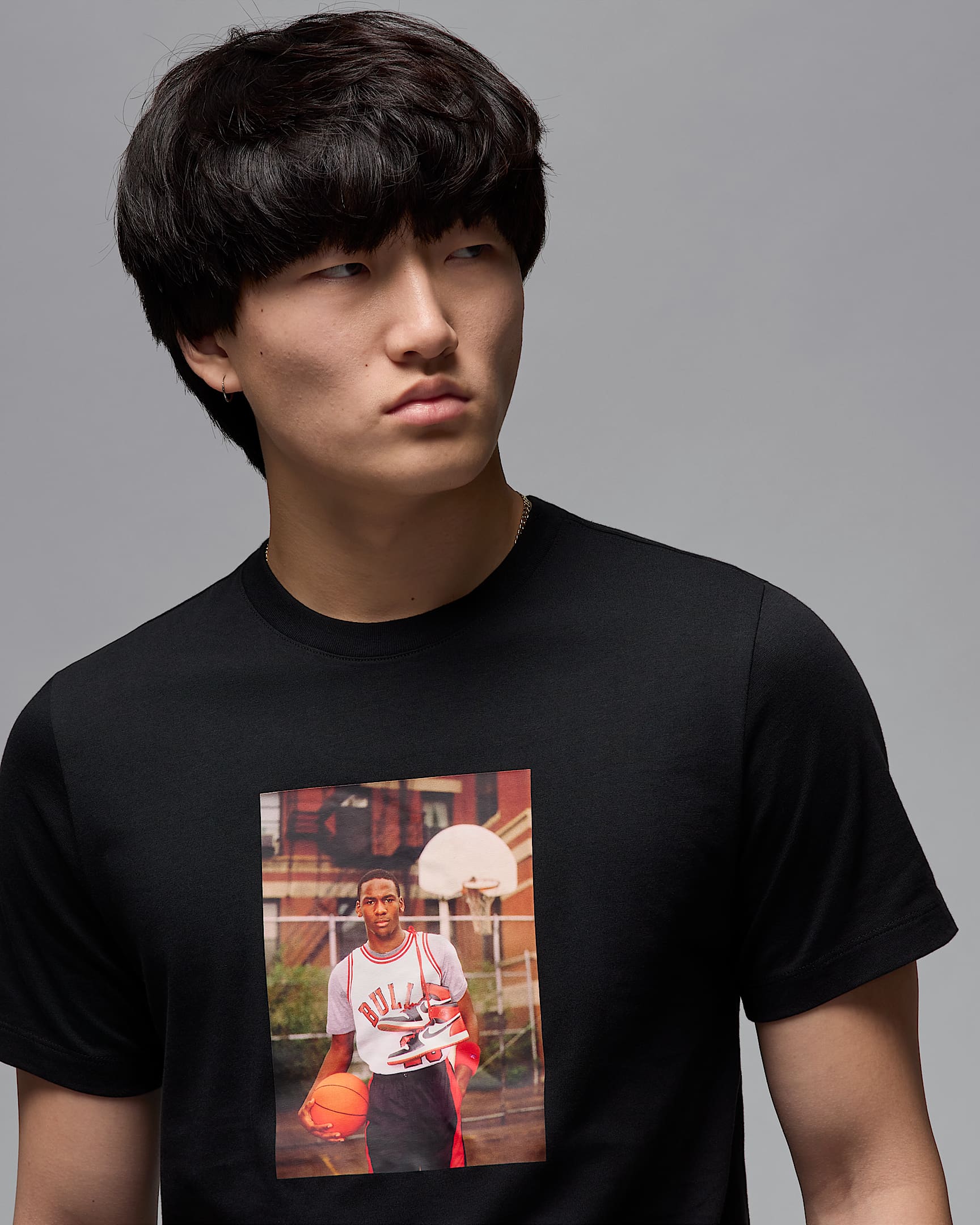 Image of Men's T-shirt NIKE MJ BRAND PHOTO SS CREW
