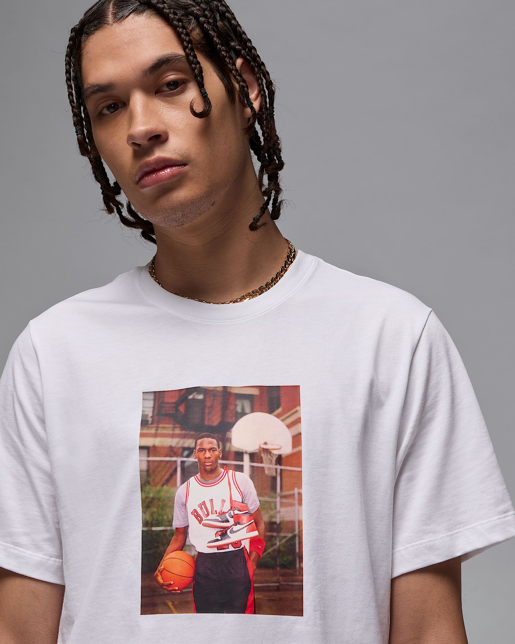 Image of Men's T-shirt NIKE MJ BRAND PHOTO SS CREW