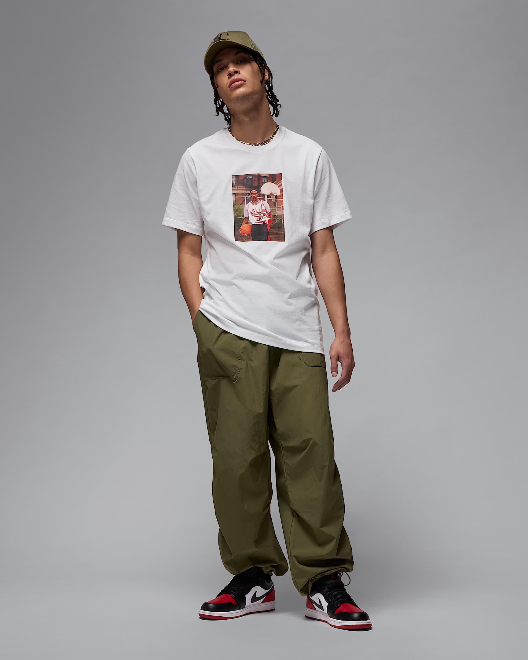 Image of Men's T-shirt NIKE MJ BRAND PHOTO SS CREW