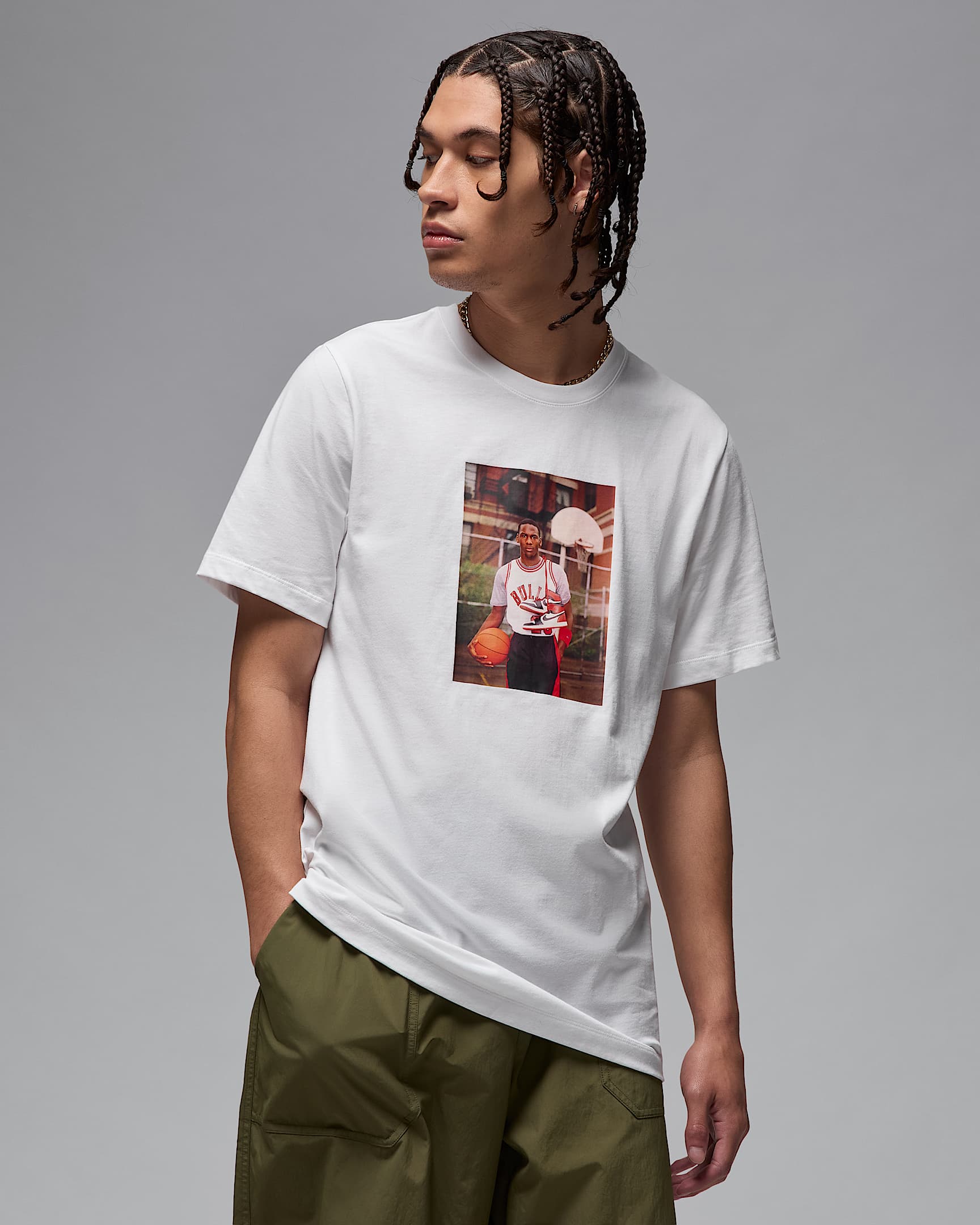 Image of Men's T-shirt NIKE MJ BRAND PHOTO SS CREW
