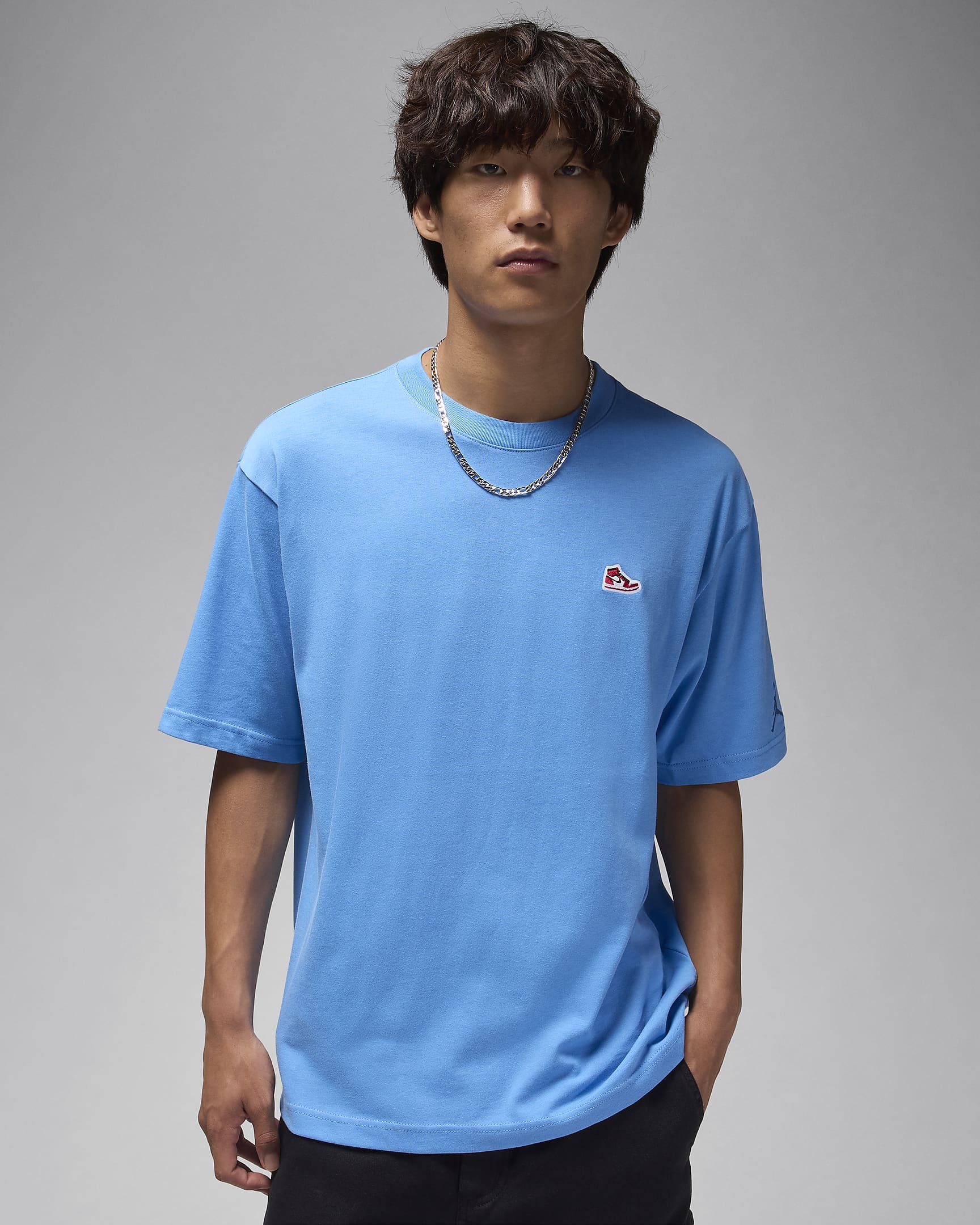 Image of Мъжка Тениска NIKE M J BRAND SNKR PTCH SS CREW - Ballistic-sport