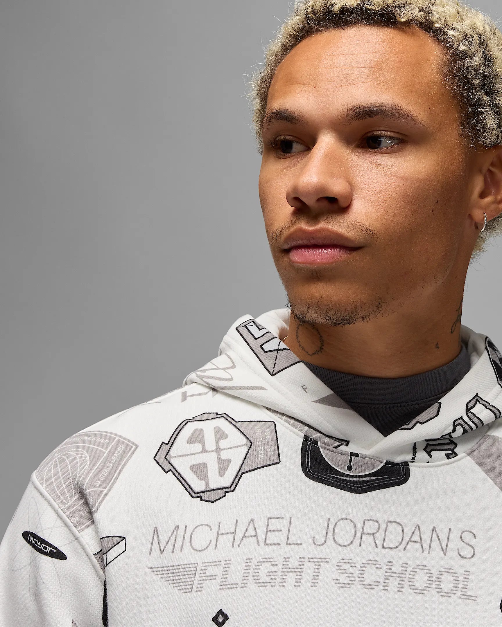 Image of Мъжки Суитшърт NIKE M J ESS AOP FLC PO - Ballistic-sport