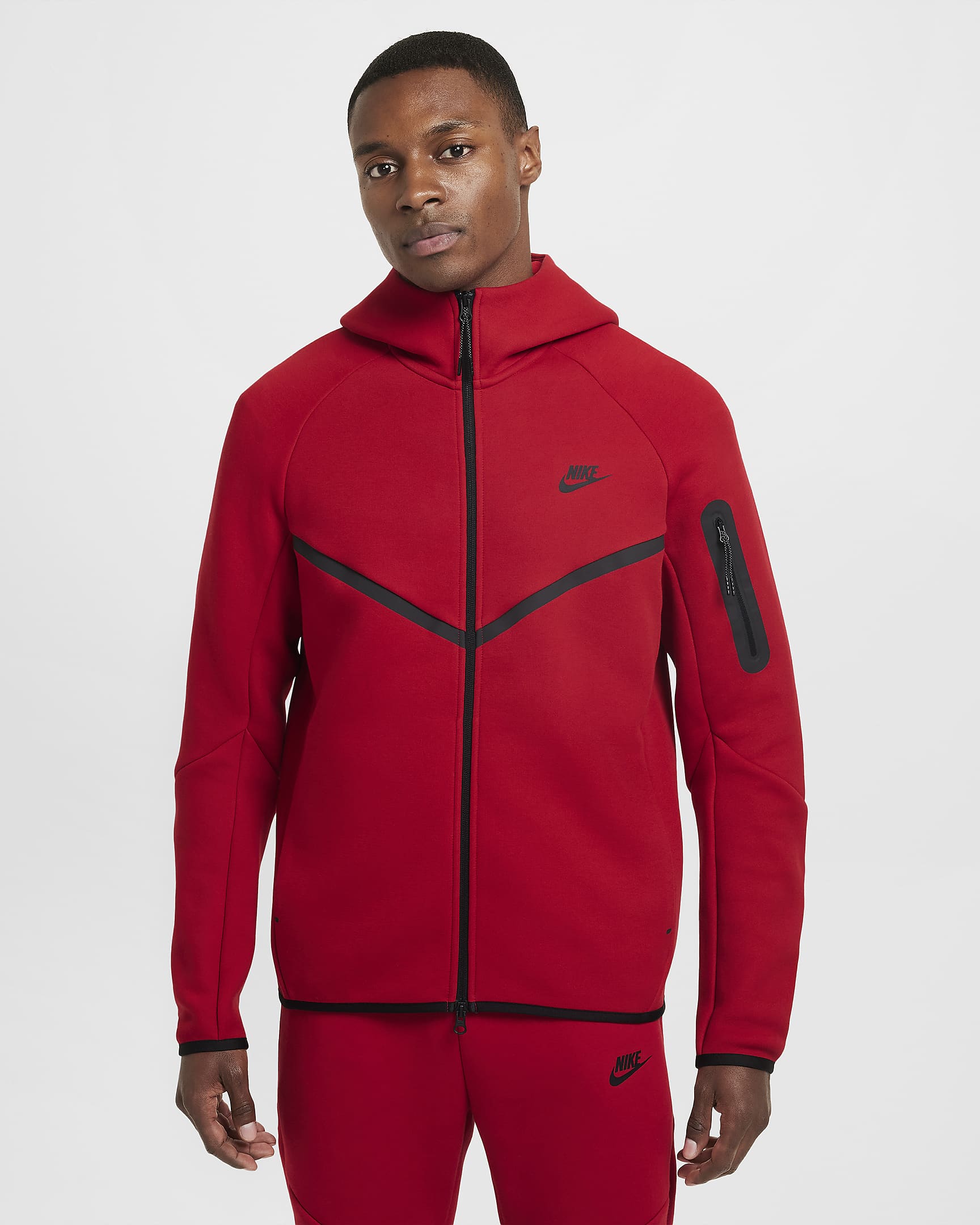 Image of Мъжки Суитшърт NIKE M NK TCH FLC WR FZ JKT - Ballistic-sport
