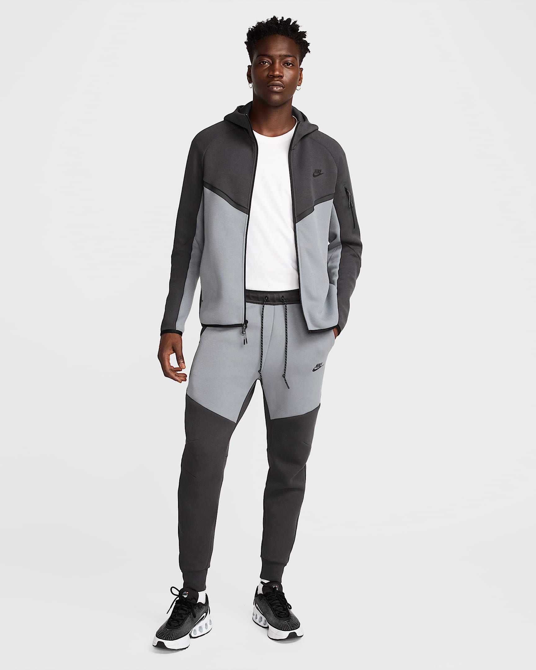 Мъжки Суитшърт NIKE M NK TCH FLC WR FZ JKT