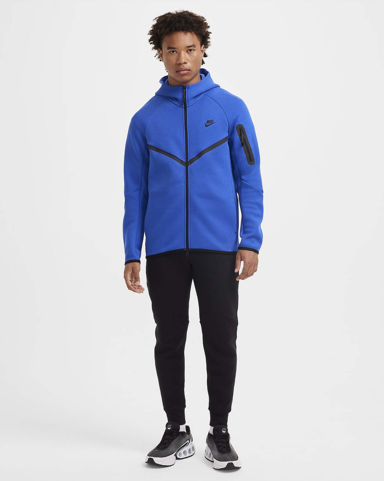 Image of Мъжки Суитшърт NIKE M NK TCH FLC WR FZ JKT - Ballistic-sport