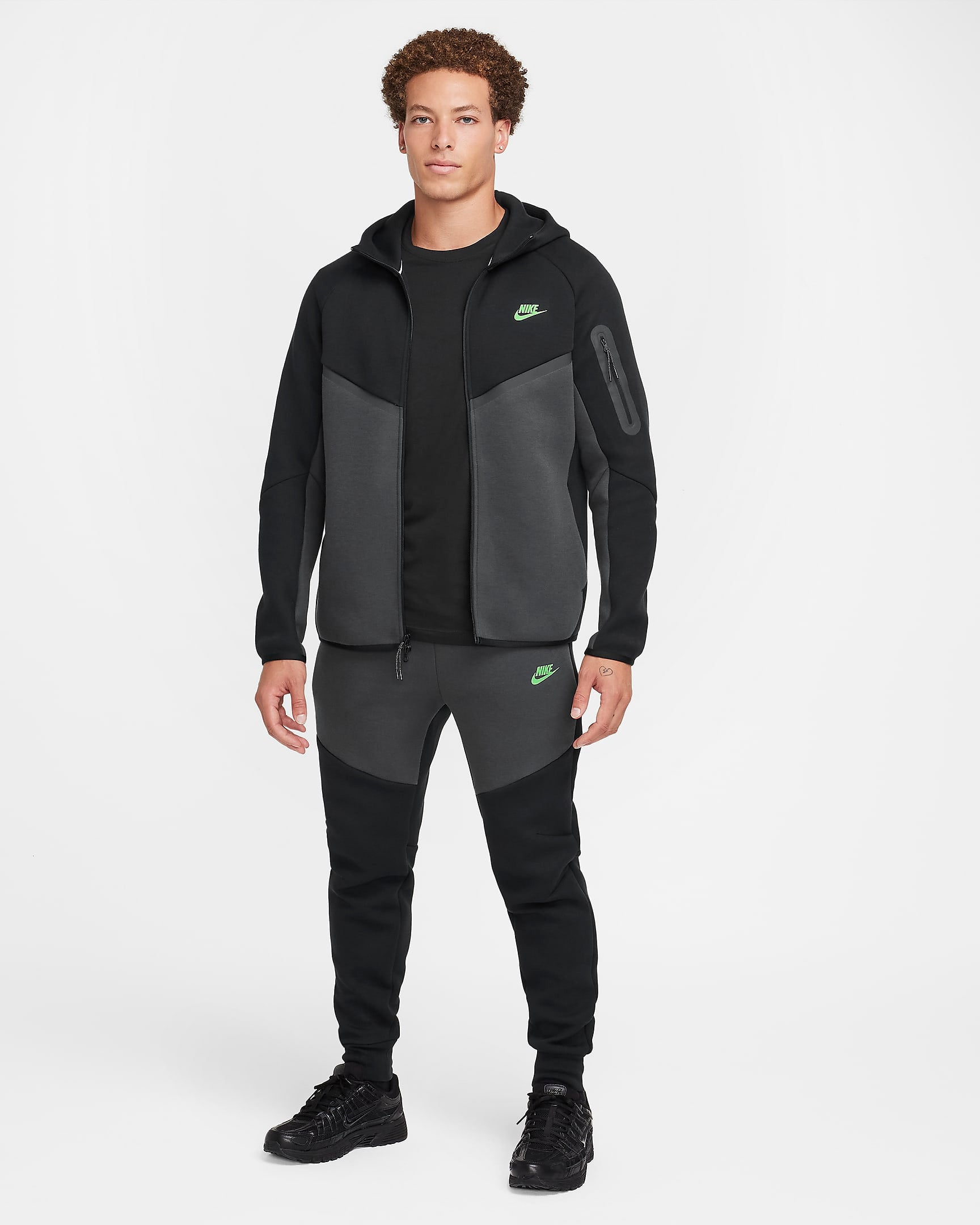 Image of Мъжки Суитшърт NIKE M NK TCH FLC WR FZ JKT - Ballistic-sport