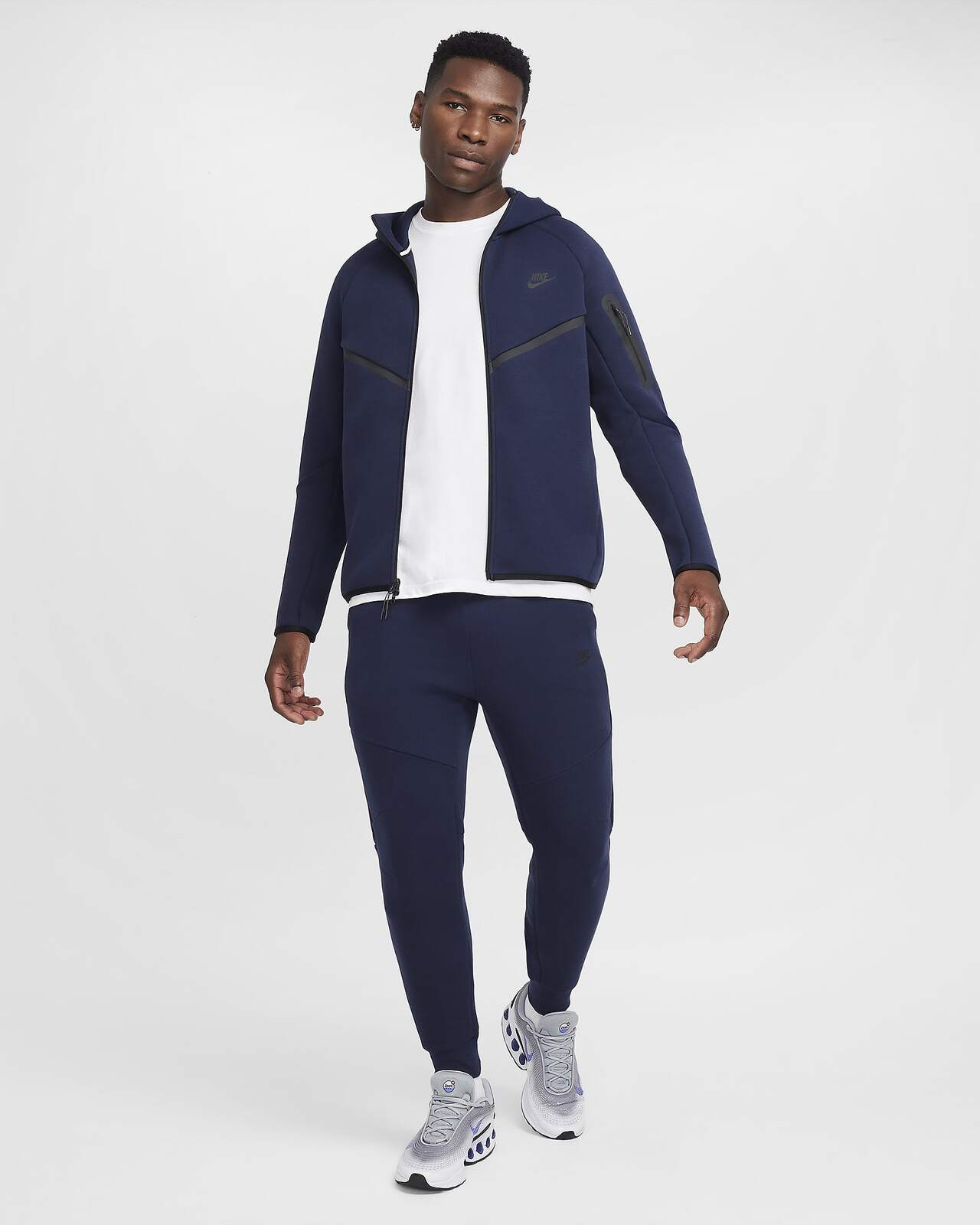 Image of Мъжки Суитшърт NIKE M NK TCH FLC WR FZ JKT - Ballistic-sport