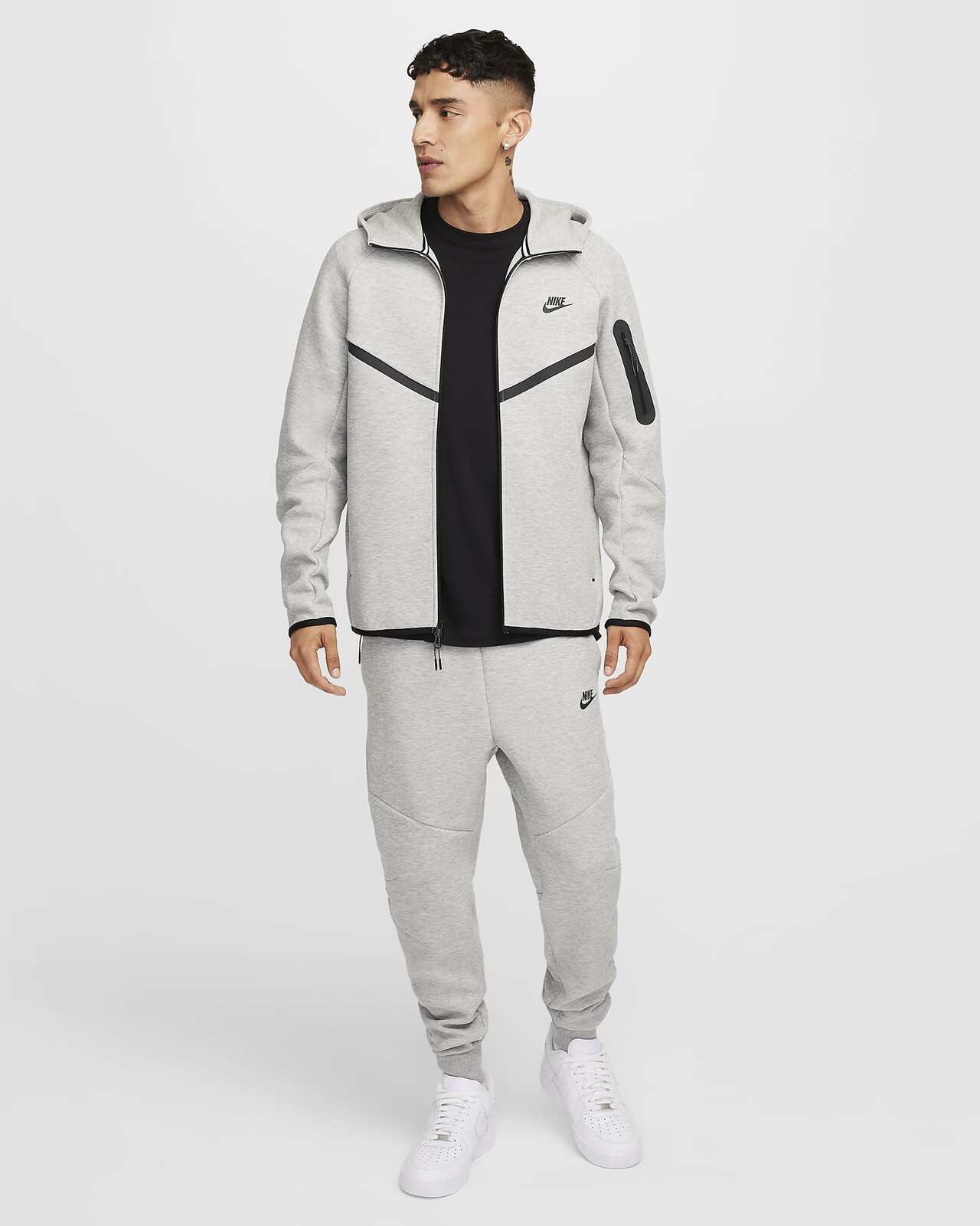 Image of Мъжки Суитшърт NIKE M NK TCH FLC WR FZ JKT - Ballistic-sport