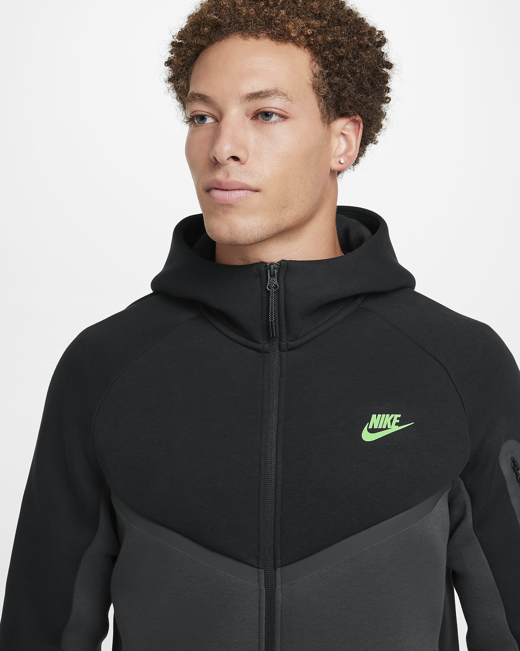 Image of Мъжки Суитшърт NIKE M NK TCH FLC WR FZ JKT - Ballistic-sport