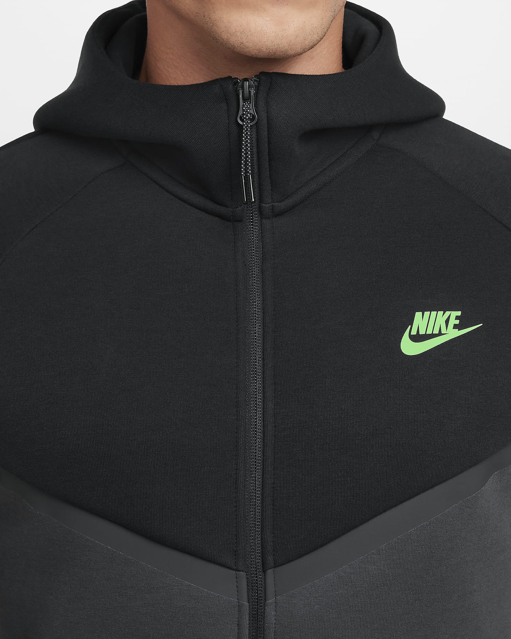 Image of Мъжки Суитшърт NIKE M NK TCH FLC WR FZ JKT - Ballistic-sport