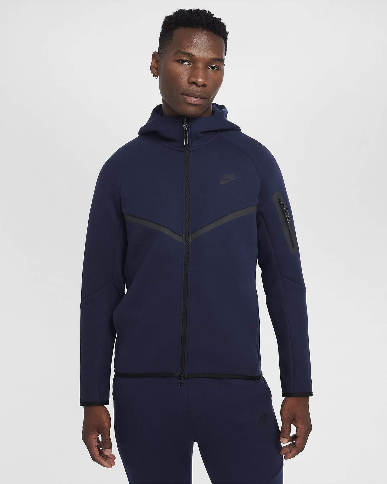 Image of Мъжки Суитшърт NIKE M NK TCH FLC WR FZ JKT - Ballistic-sport