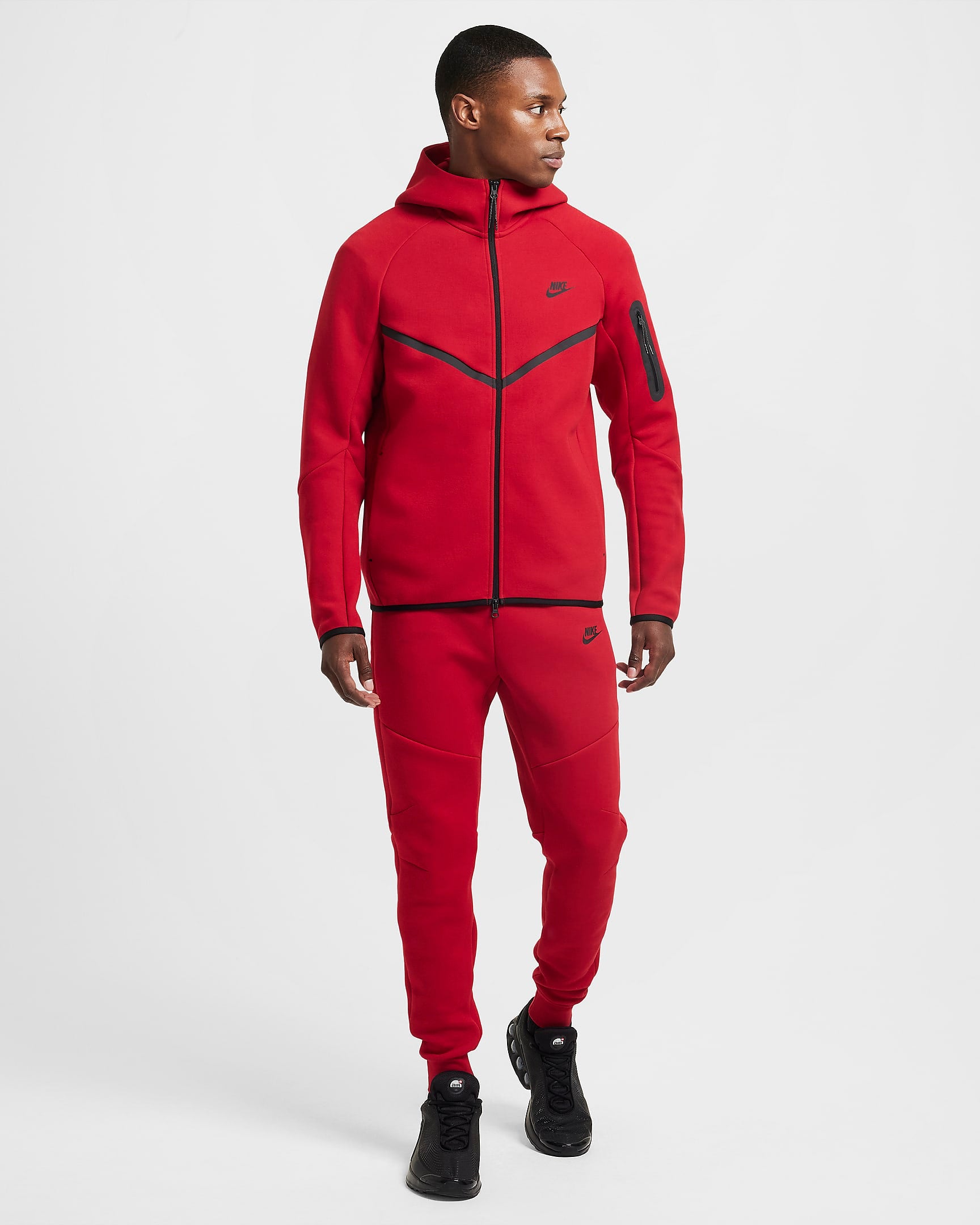Image of Мъжки Суитшърт NIKE M NK TCH FLC WR FZ JKT - Ballistic-sport