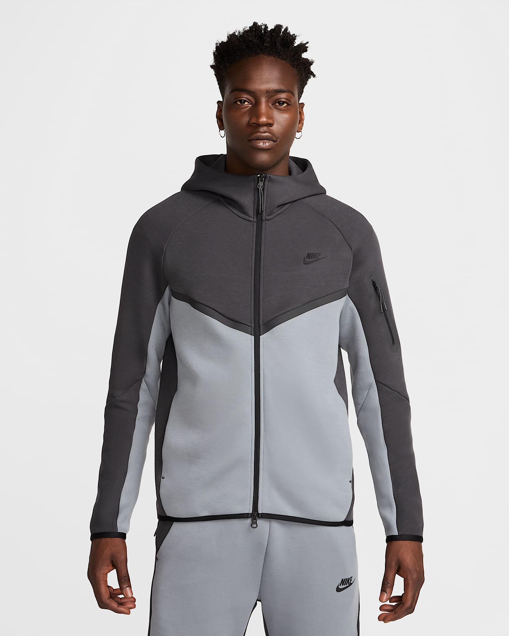 Мъжки Суитшърт NIKE M NK TCH FLC WR FZ JKT