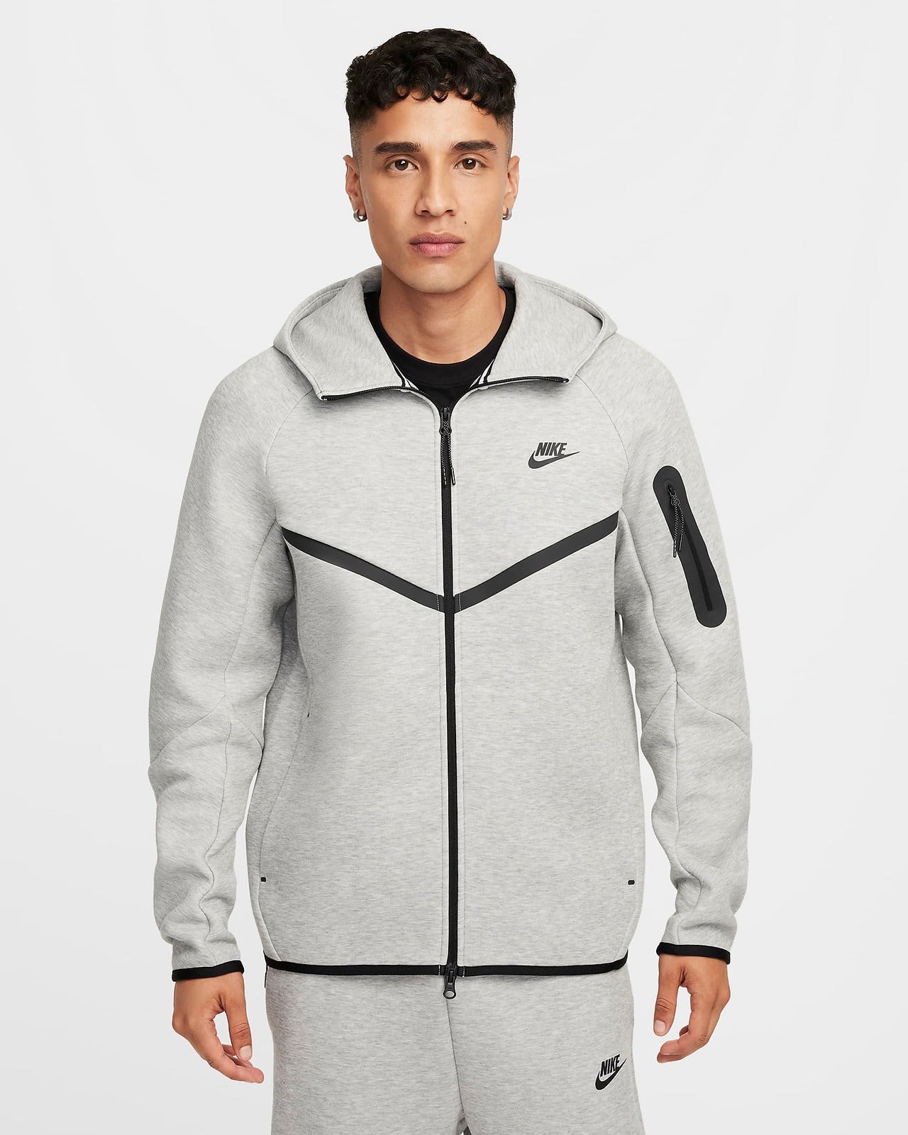 Image of Мъжки Суитшърт NIKE M NK TCH FLC WR FZ JKT - Ballistic-sport
