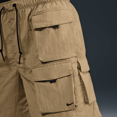 Мъжки Къс панталон NIKE M NK TECH WOVEN CARGO SHORT карго панталон, бежов цвят, Балистик