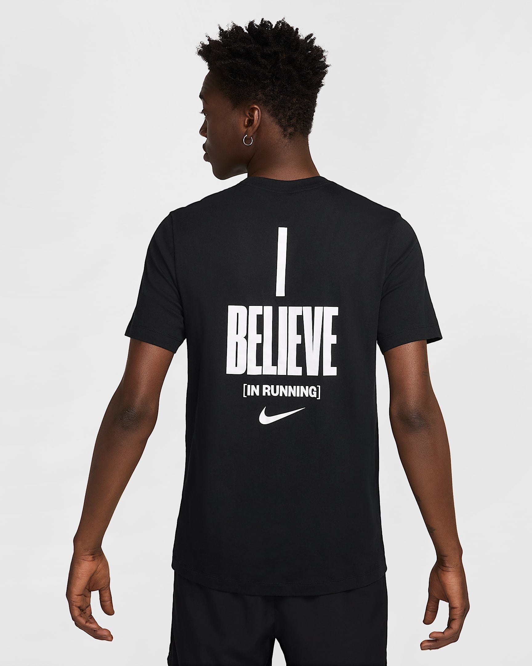 Image of Мъжка Тениска NIKE M NK TEE RUN IYKYK-HJ3617-010- Ballistic sport, Балистик