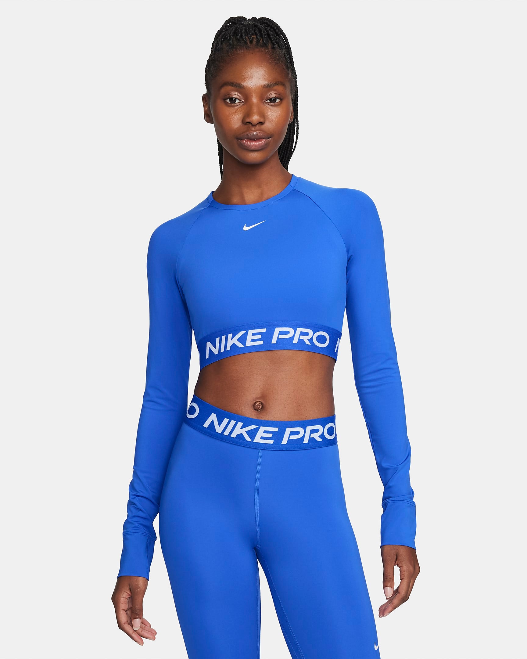 Дамска блуза NIKE W PRO DF 365 CROP LS - Ballistic-sport