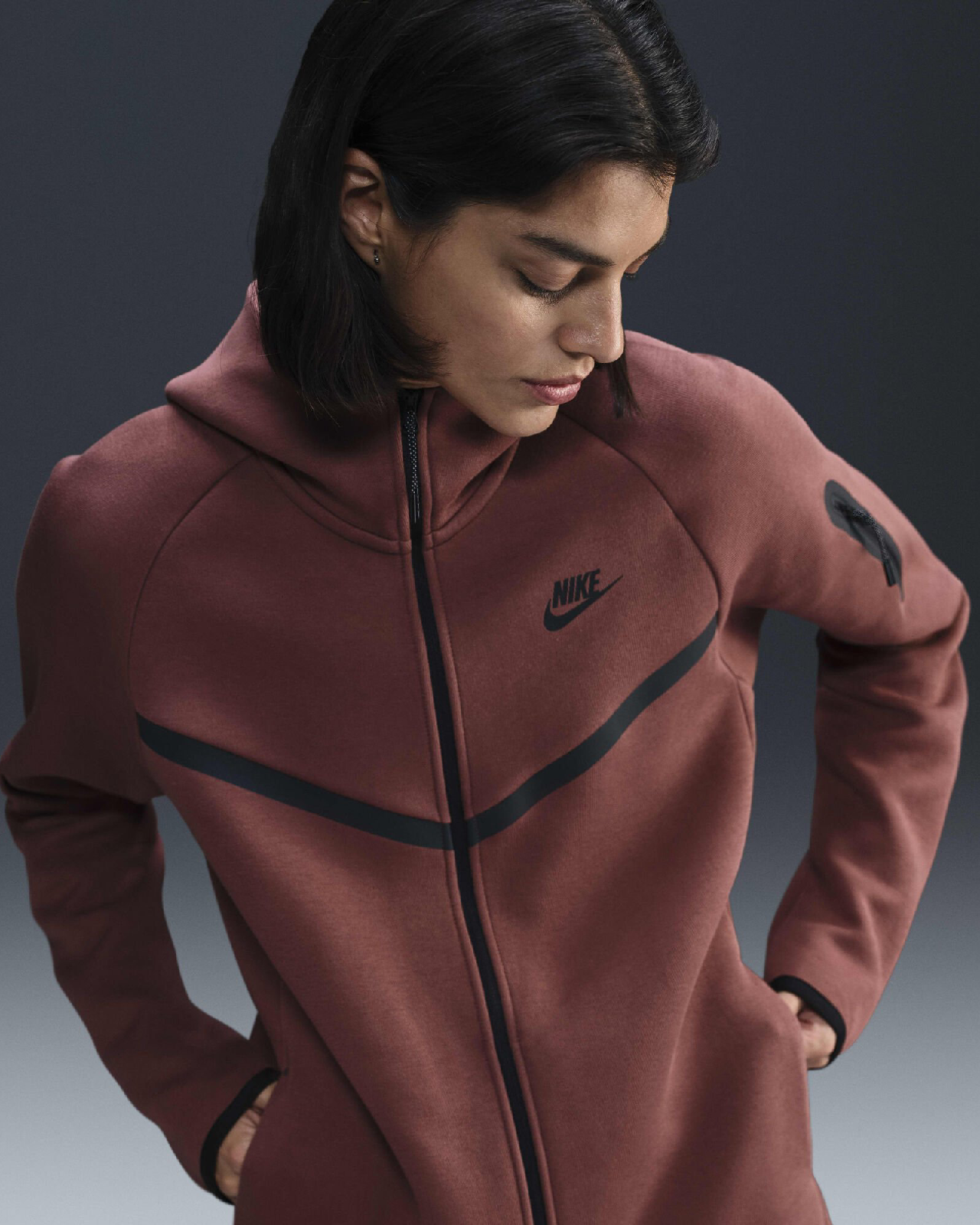 Image of Дамски Суитшърт NIKE W NSW TCH FLC WR FZ HDY 2