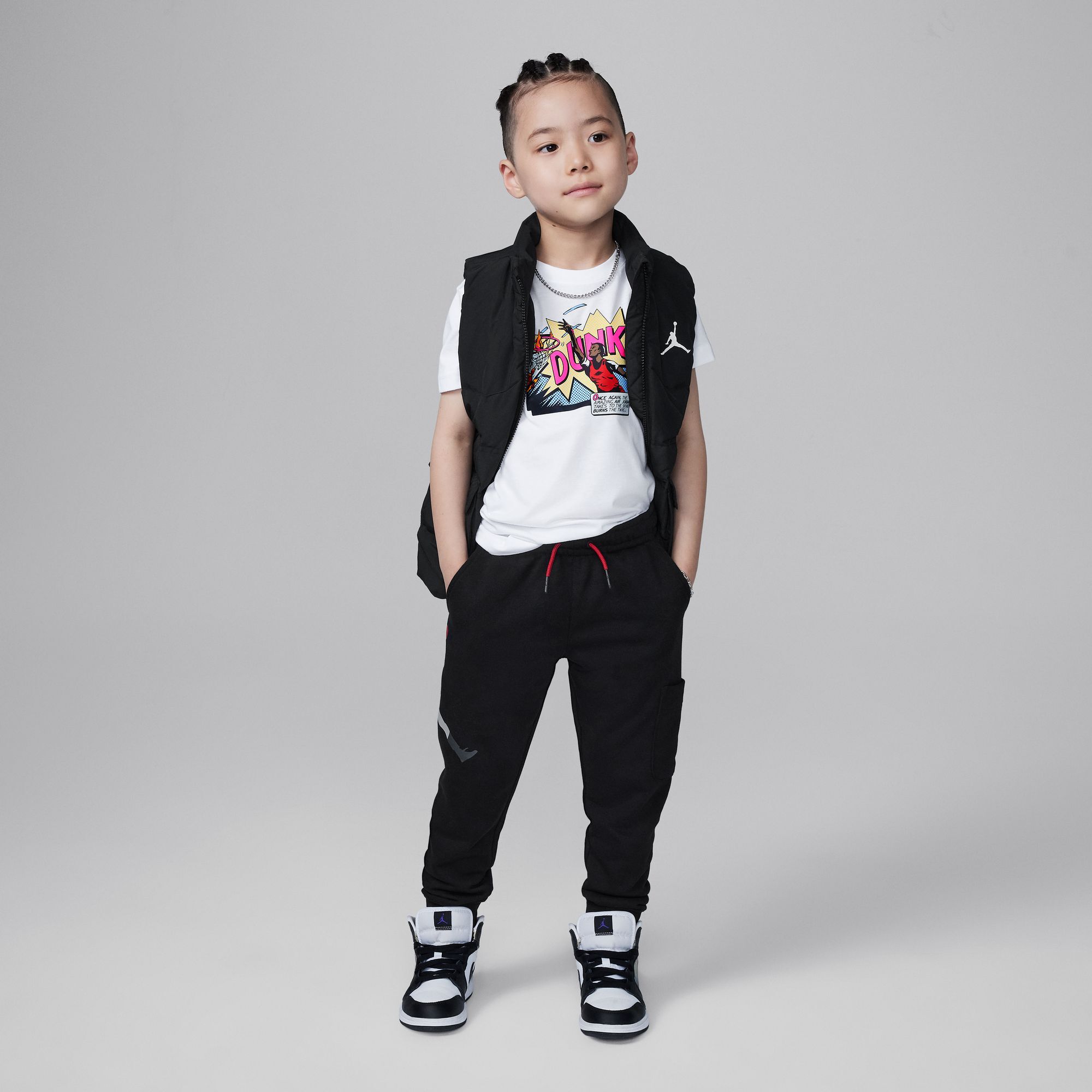 Детска Тениска NIKE JDB AIR JORDAN COMICS DUNK SS