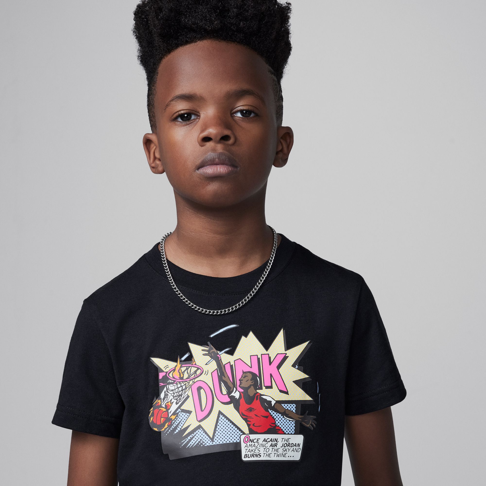 Image of Детска Тениска NIKE JDB AIR JORDAN COMICS DUNK SS