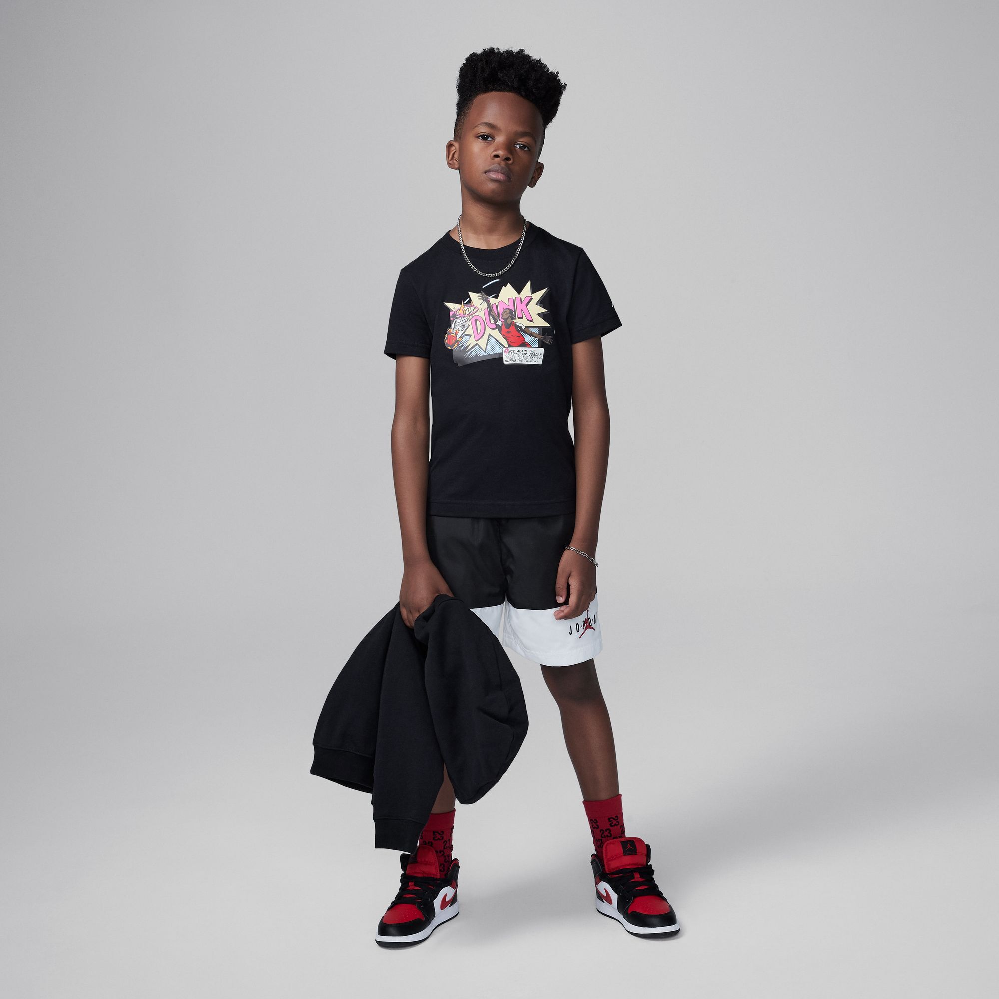 Image of Детска Тениска NIKE JDB AIR JORDAN COMICS DUNK SS