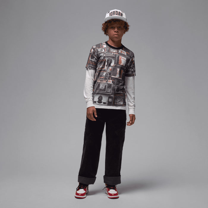 Детска Тениска NIKE JDB MJ FLT ESS AOP SS TEE