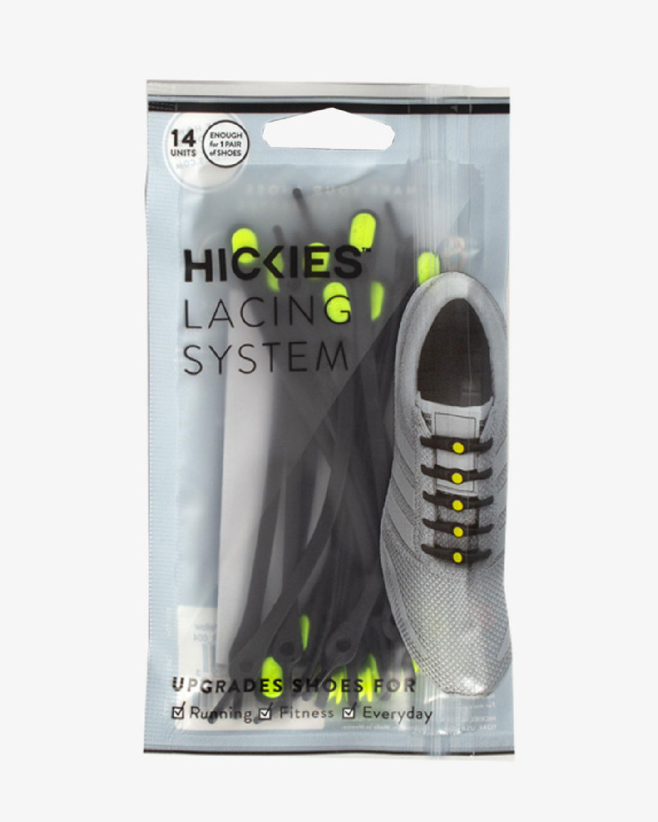 Унисекс връзки за обувки HICKIES 2 - BLACK/YELLOW