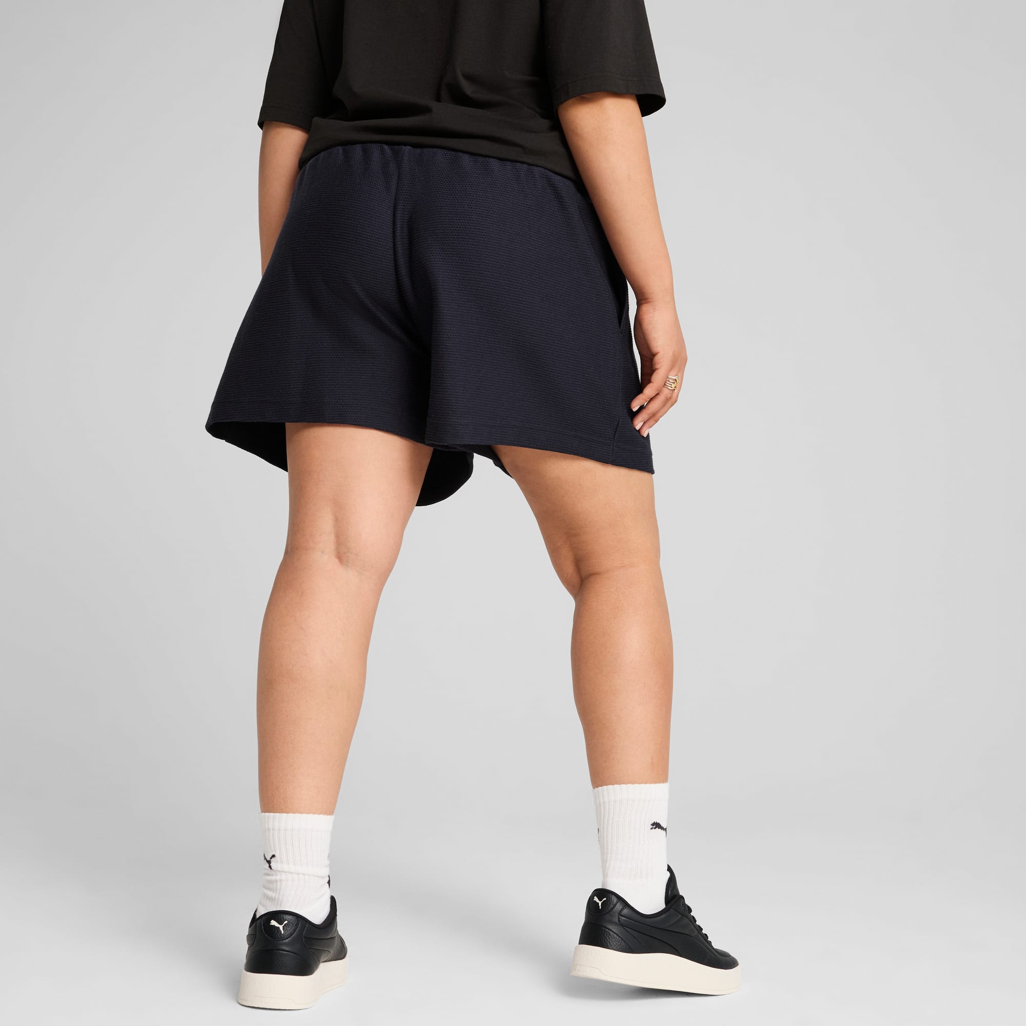 Image of Women's Shorts PUMA PREMIUM ESS A-Line Shorts 4` Jacquard