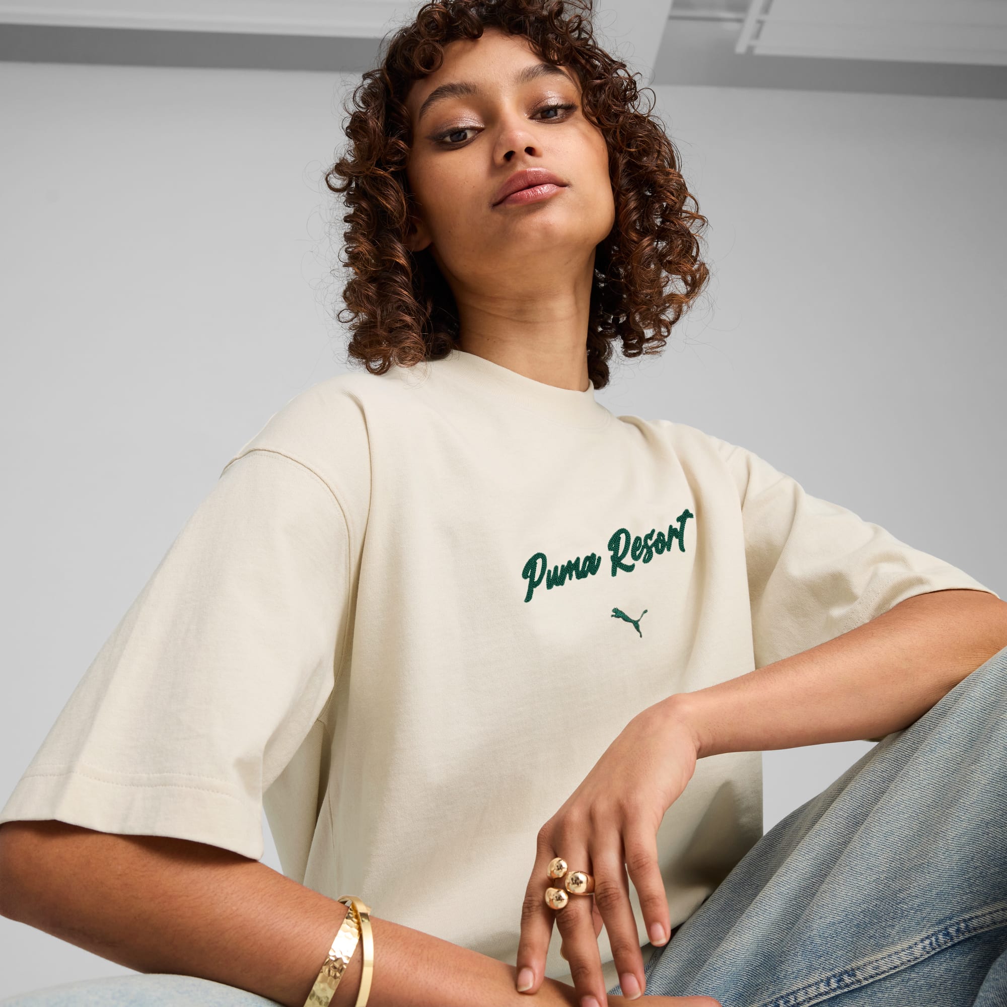 Image of Унисекс Тениска PUMA PREMIUM ESS Oversized Graphic Tee