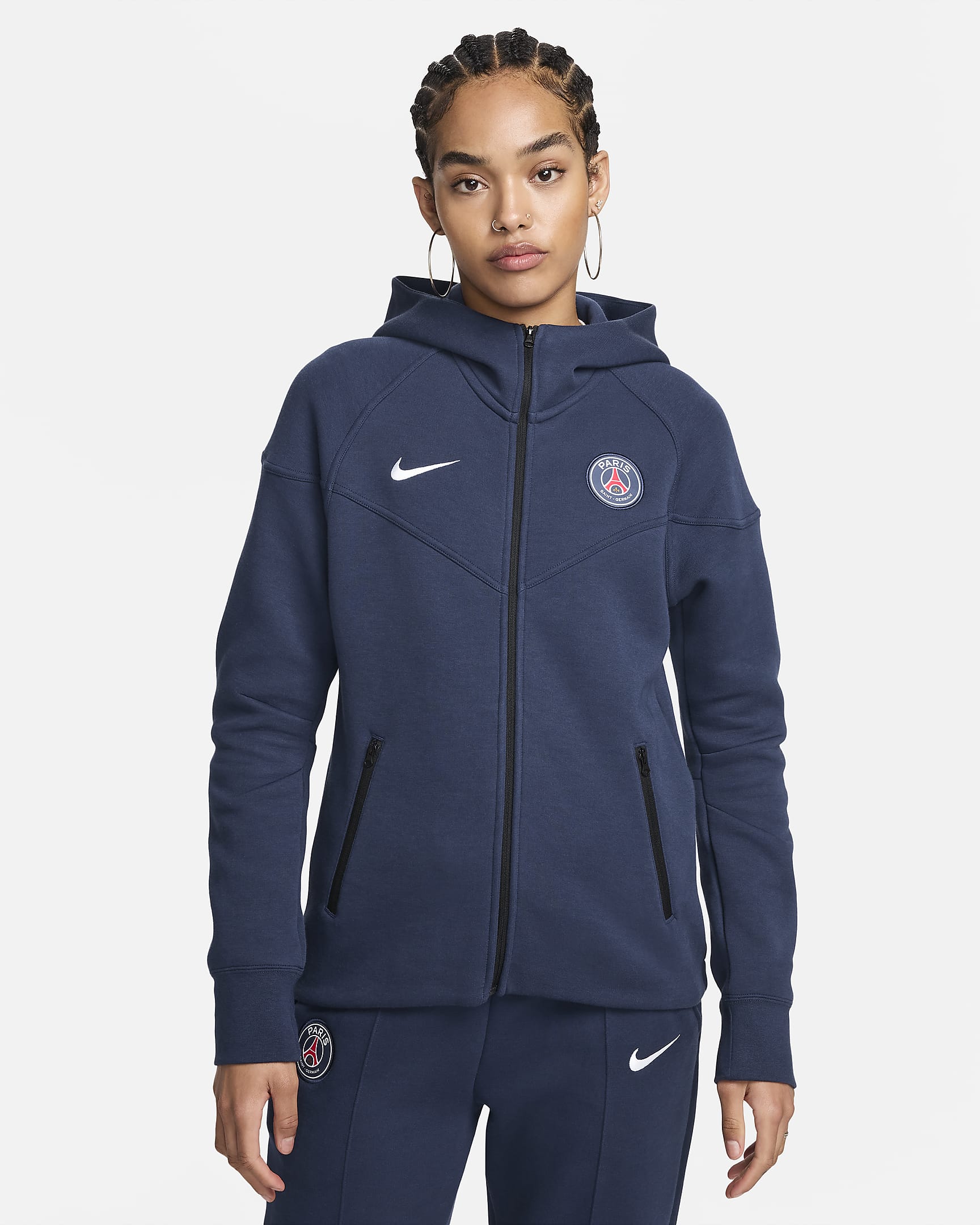 Дамски Суитшърт NIKE PSG WNSW TCH FLC WR FZ HDY ESN - Ballistic-sport