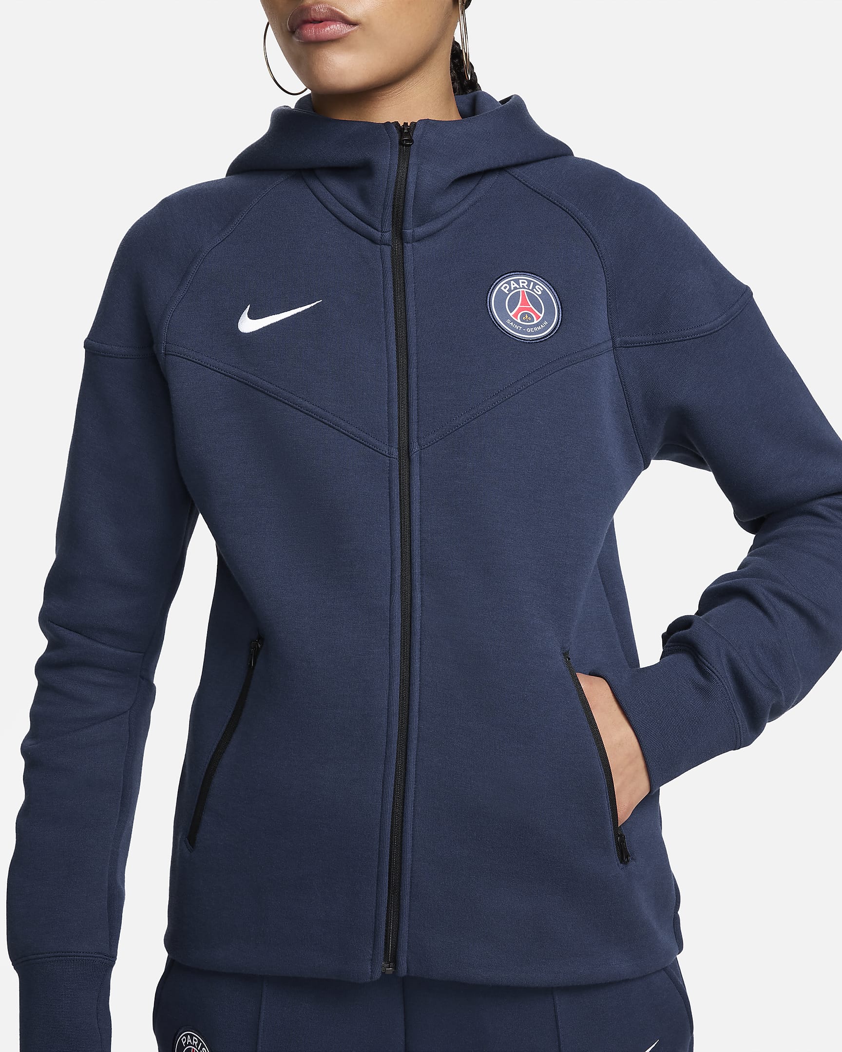Дамски Суитшърт NIKE PSG WNSW TCH FLC WR FZ HDY ESN - Ballistic-sport