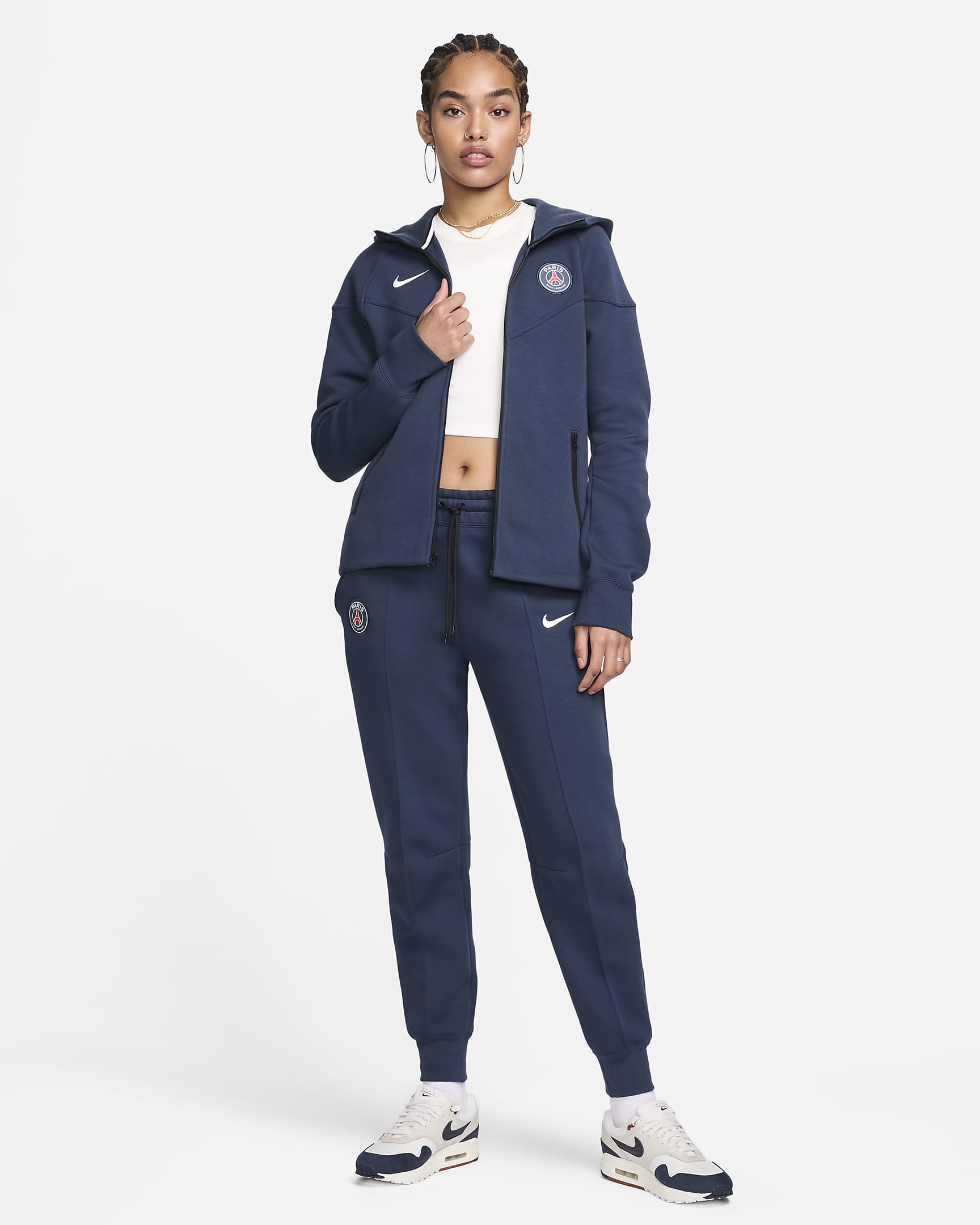 Дамски Суитшърт NIKE PSG WNSW TCH FLC WR FZ HDY ESN - Ballistic-sport