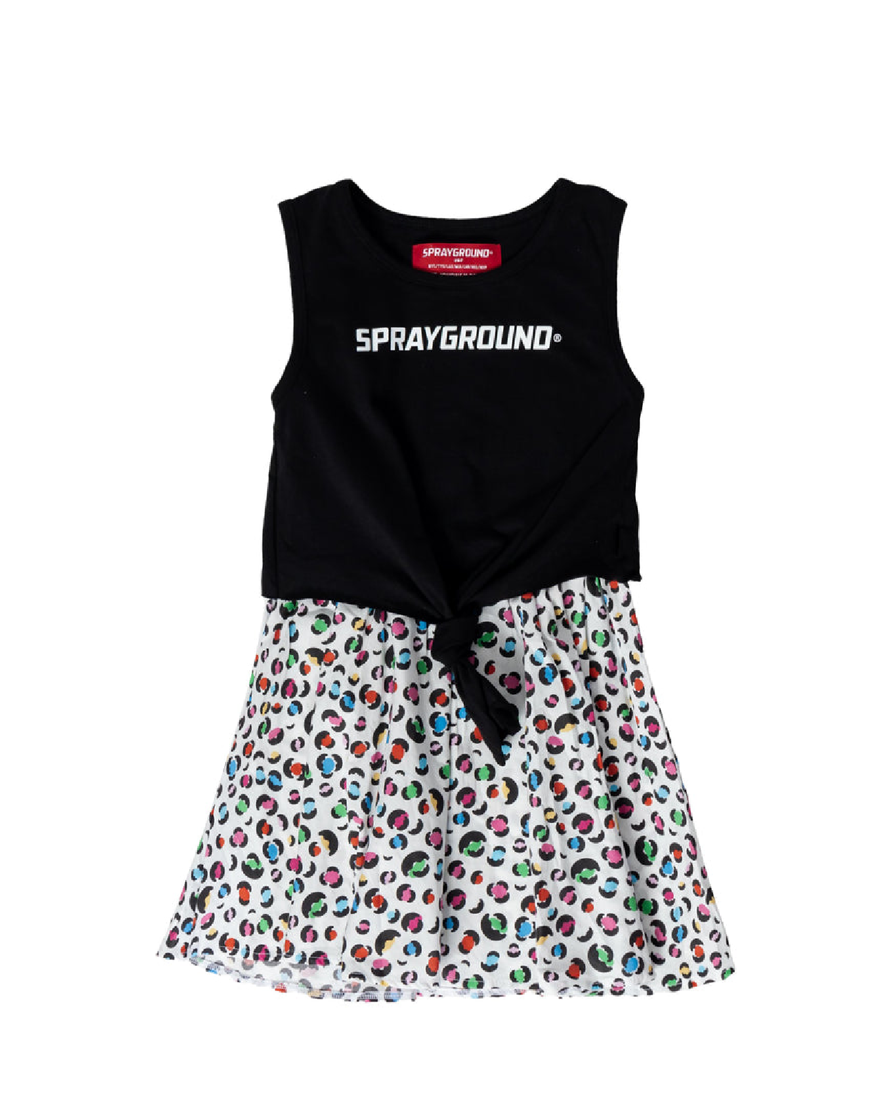 Image of Юношеска Рокля SPRAYGROUND RAINBOW SHARKS IN THE JUNGLEDRESS BLACK J - Ballistic-spot