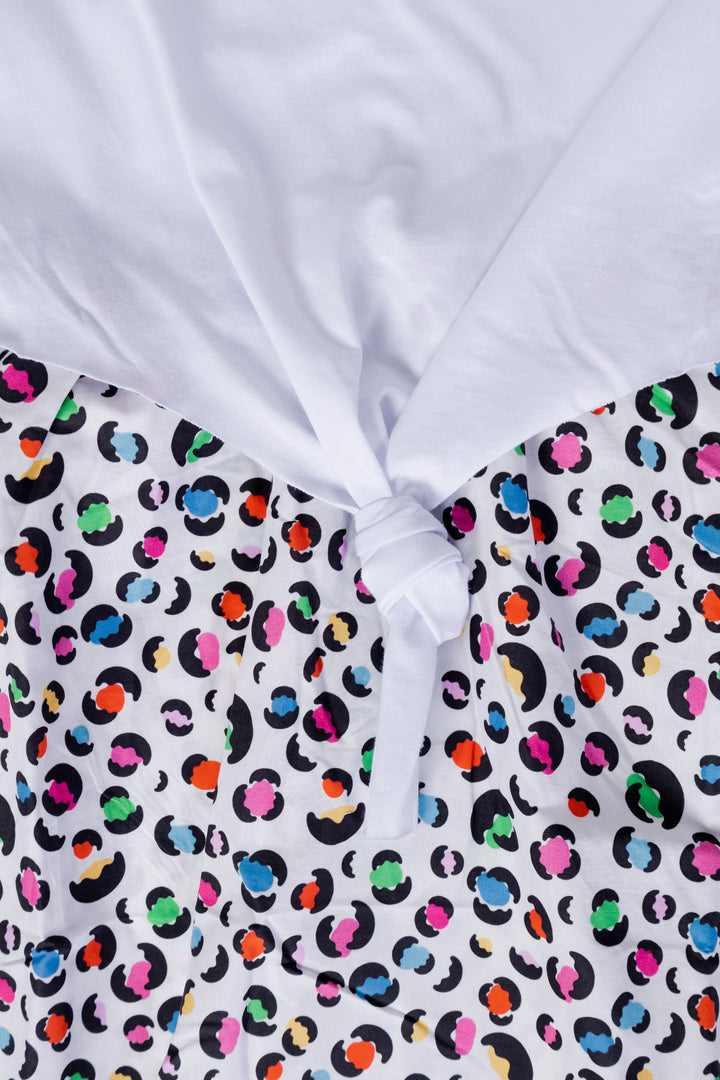 Image of Юношеска Рокля SPRAYGROUND RAINBOW SHARKS IN THE JUNGLEDRESS WHITE J - Ballistic-sport