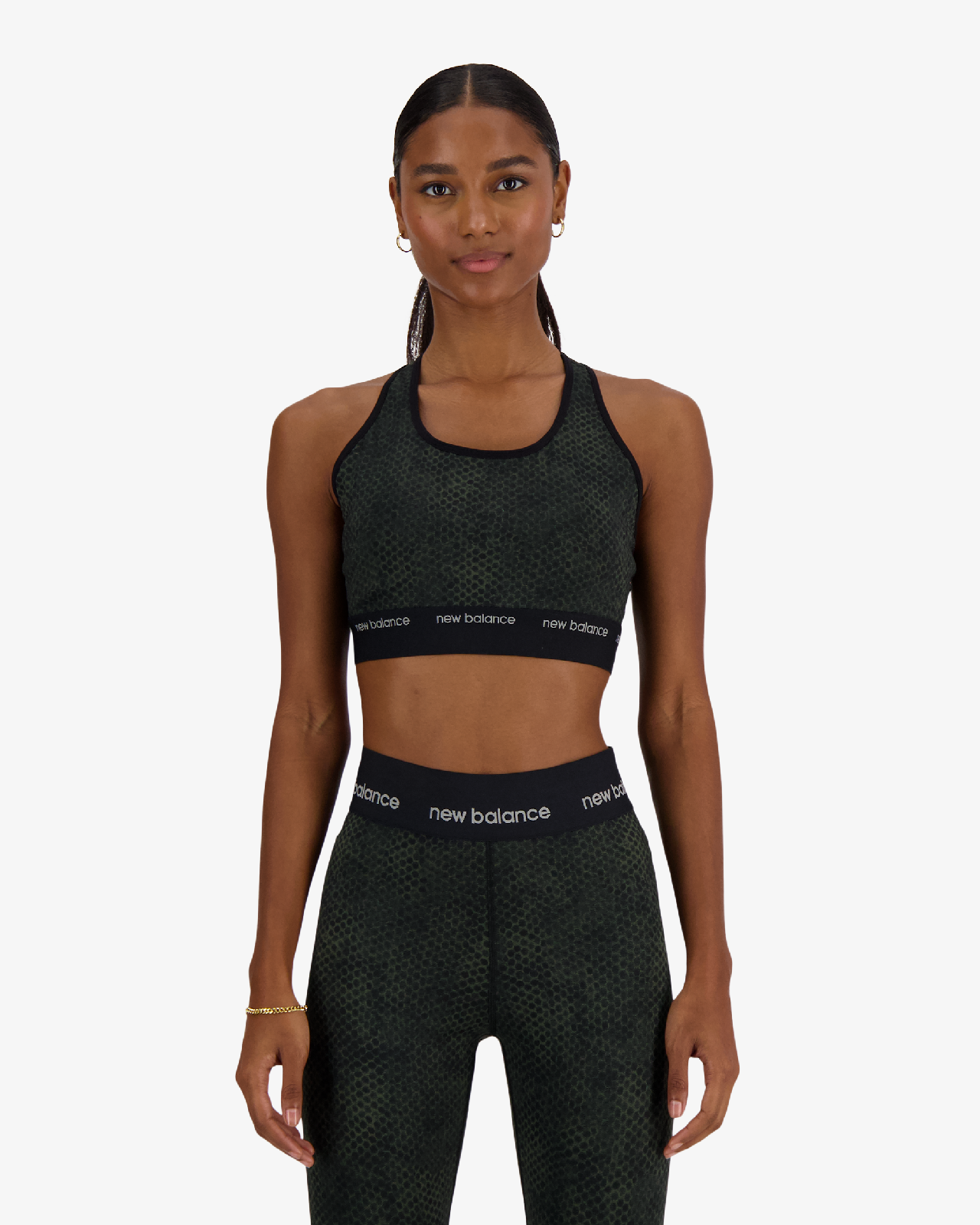 Image of Дамско Бюстие NEW BALANCE SHIRT  MEDIUM SUPPORT SLEEK PRINTED PACE BRA - Ballistic-sport