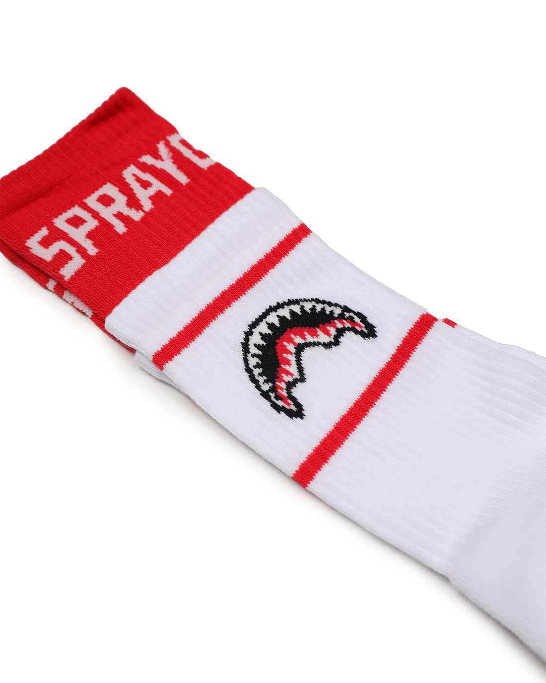 Image of Унисекс Чорапи SPRAYGROUND RED SPRAY SOCKS WHITE