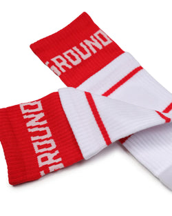 Image of Unisex Socks SPRAYGROUND RED SPRAY SOCKS WHITE
