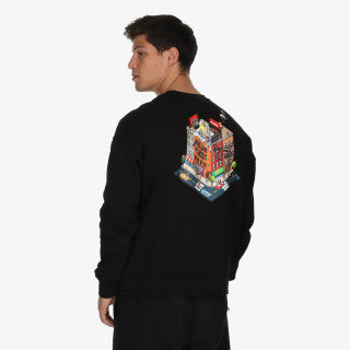 Image of Мъжки Суитшърт SPRAYGROUND BLOCK PARTY CREWNECK BLK SP783GBLK- Ballistic sport, Балистик