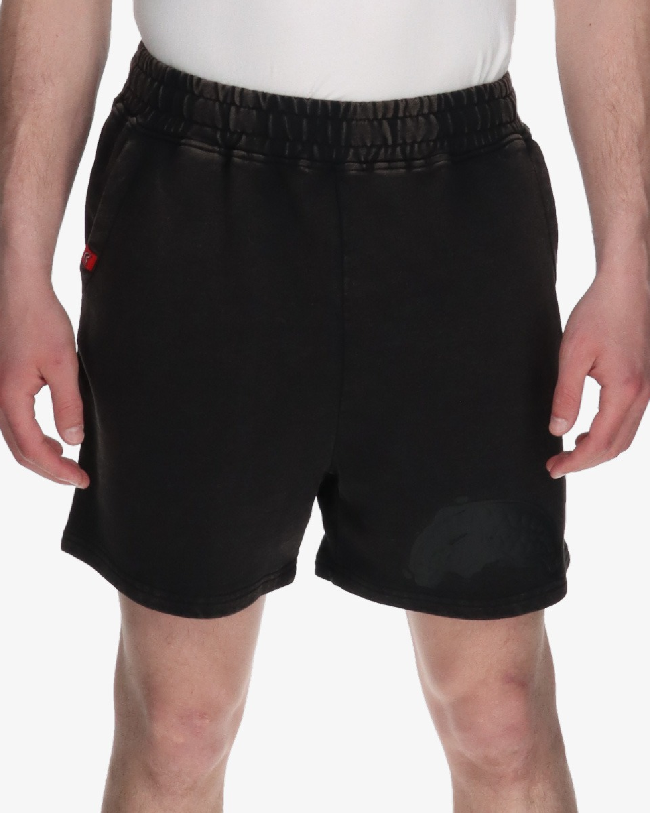Image of Мъжки Къс панталон SPRAYGROUND STONE WASHED MELTED SHARK SHORTS BLK