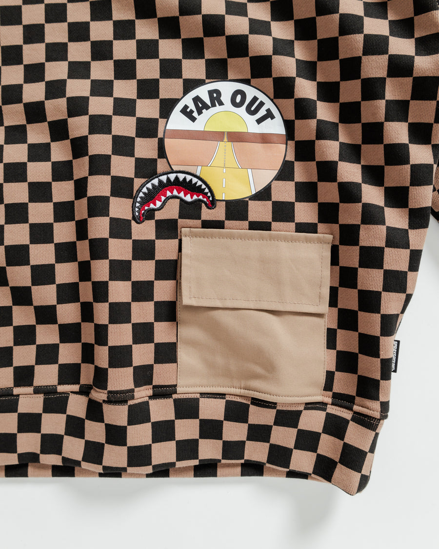 Image of Юношески Суитшърт SPRAYGROUND DAKAR CHECK CREW - Ballistic-sport