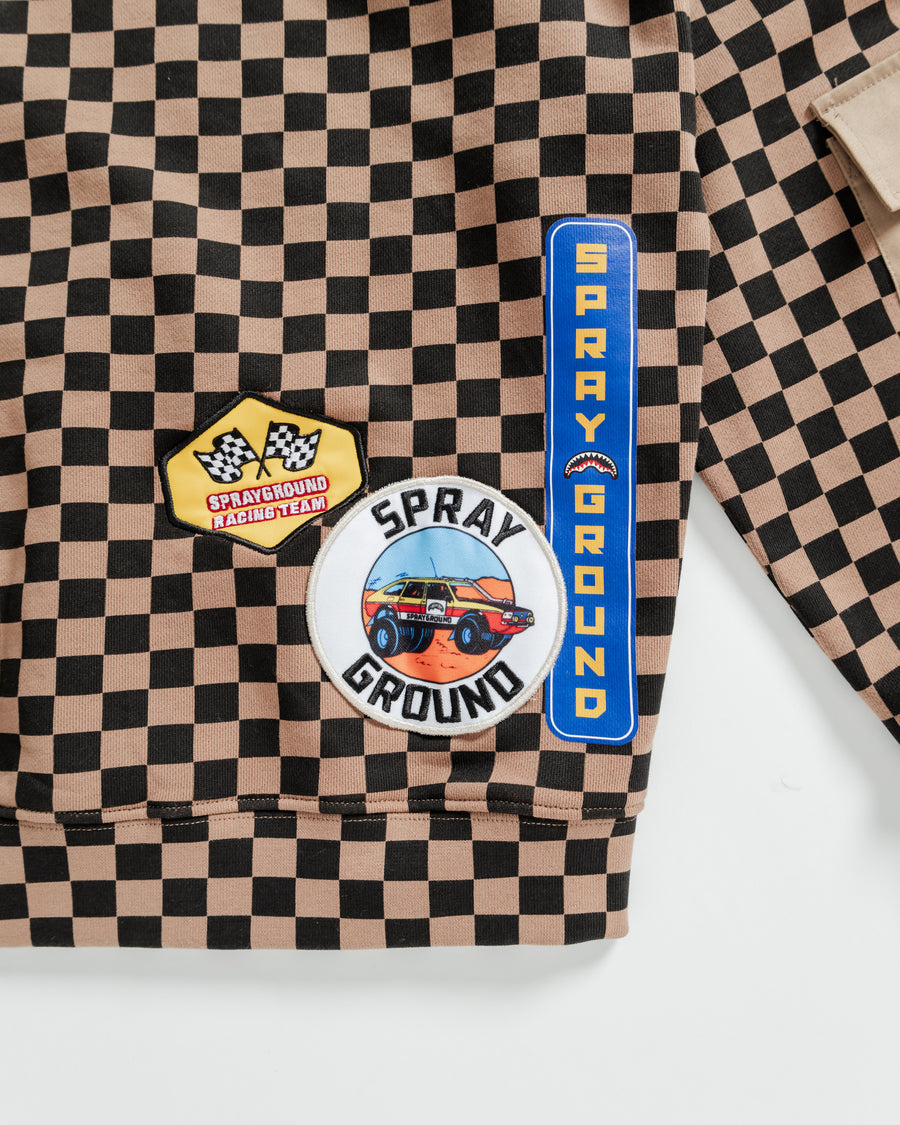 Image of Юношески Суитшърт SPRAYGROUND DAKAR CHECK CREW - Ballistic-sport