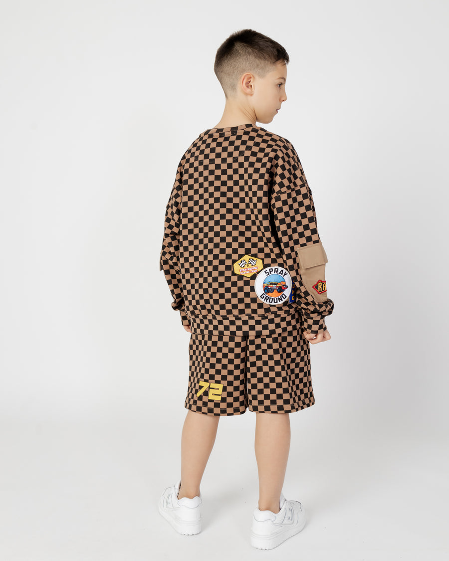 Image of Юношески Къс панталон SPRAYGROUND DAKAR CHECKSHORTS - Ballistic-sport