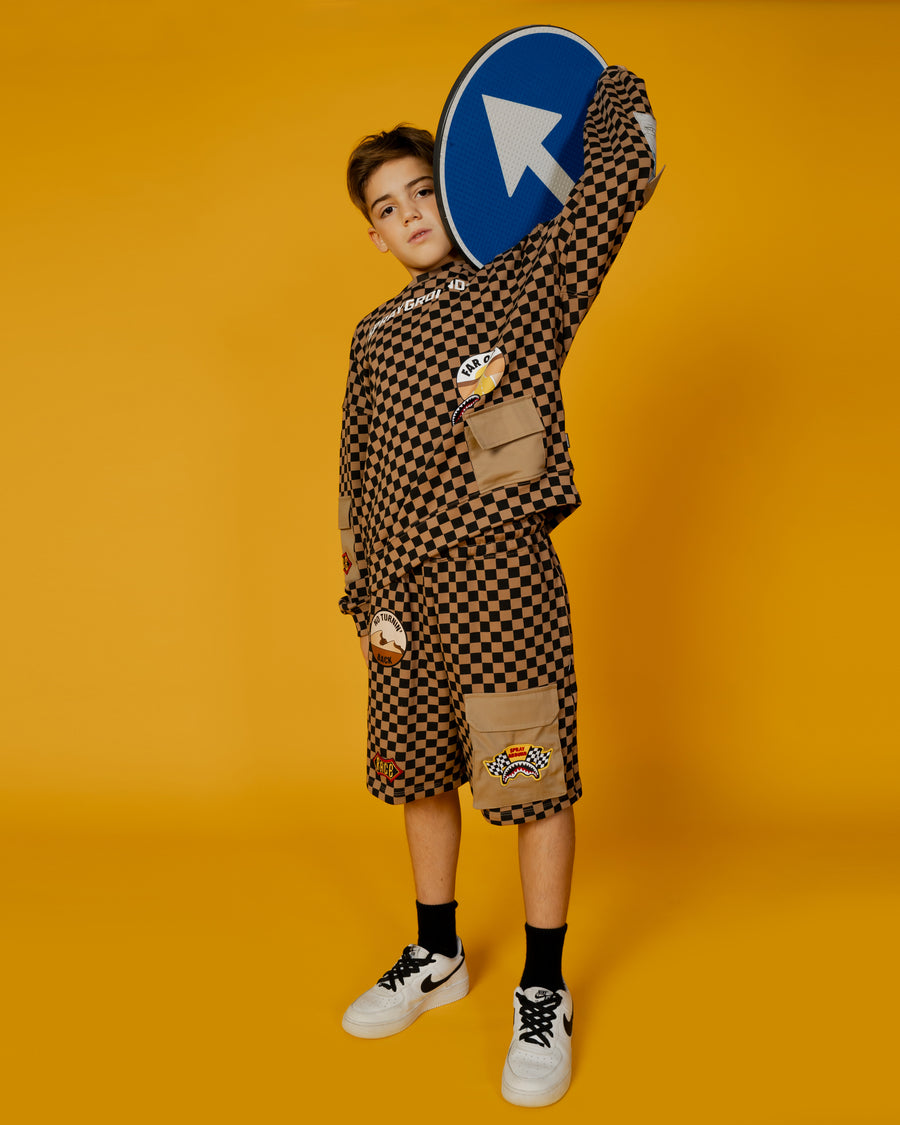 Image of Юношески Къс панталон SPRAYGROUND DAKAR CHECKSHORTS - Ballistic-sport