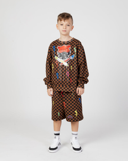 Image of Детски Суитшърт SPRAYGROUND DIABLO BEAR HEAD CREW - Ballistic-sport