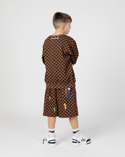 Image of Детски Суитшърт SPRAYGROUND DIABLO BEAR HEAD CREW - Ballistic-sport