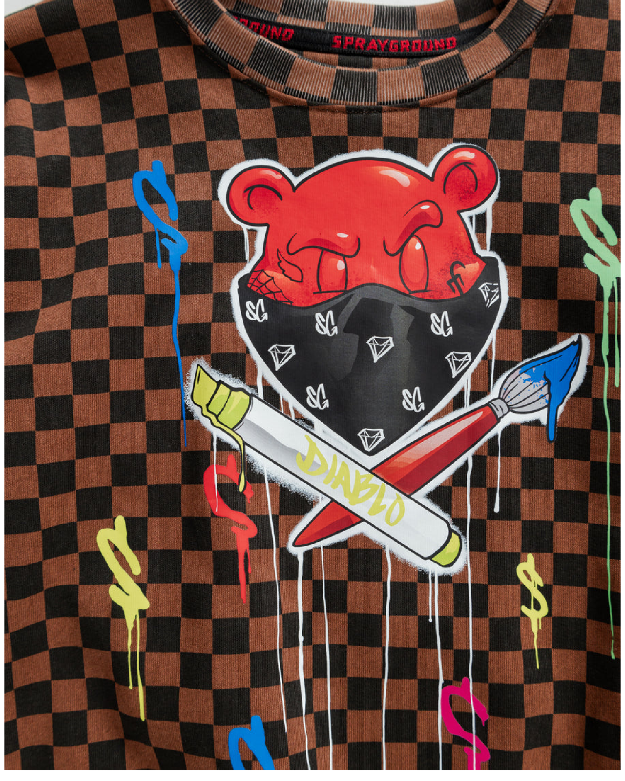 Детски Суитшърт SPRAYGROUND DIABLO BEAR HEAD CREW - Ballistic-sport