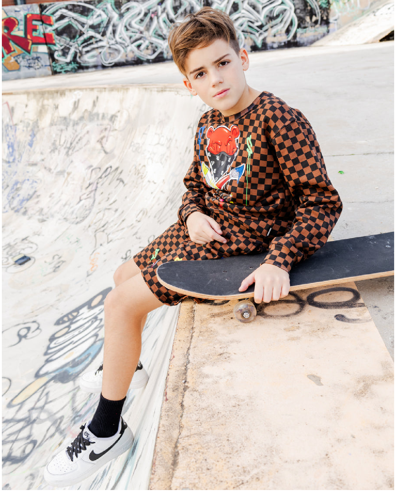 Детски Суитшърт SPRAYGROUND DIABLO BEAR HEAD CREW - Ballistic-sport